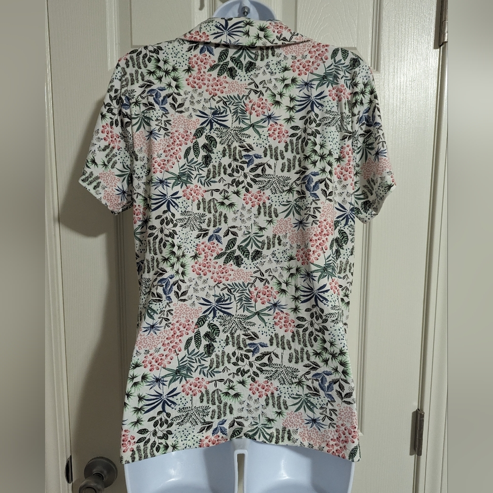 Women's Small Echo Floral Botanical sleep shirt TOP ONLY - Picture 10 of 10
